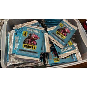Huge lot Fortnite game series one sealed 84 booster pack cards trading